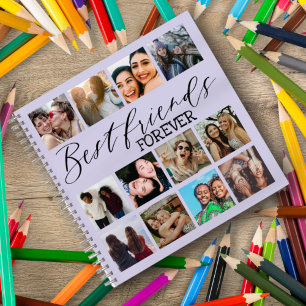 Cool Best Friends Lila FotoCollage Notizbuch
