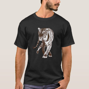 Cool Big Wild Cat Tiger Wandern Prey Wild T-Shirt