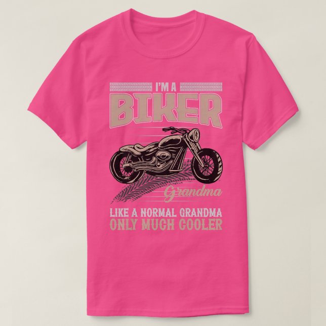 Cool Biker Oma Funny Biker Motorrad R T-Shirt (Design vorne)