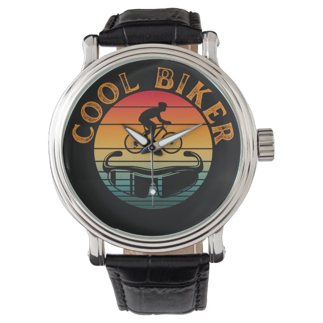 Cool Biker Sonnenbrille Armbanduhr (Vorderseite)