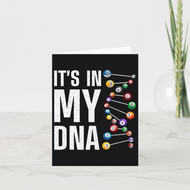 Cool Billard Kunst für Männer Frauen Billard Billi Karte (Vorderseite)