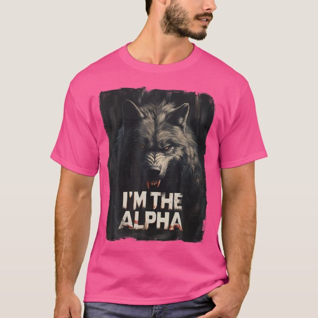 Cool bin ich der Alpha Wolf Trendy T-Shirt (Vorderseite)
