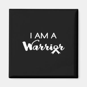 Cool bin ich ein WARRIOR Band Brustkrebs Magnet
