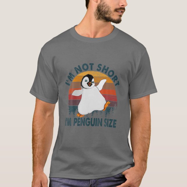 Cool bin ich nicht Kurz, ich bin Pinguin-Größe | F T-Shirt (Vorderseite)