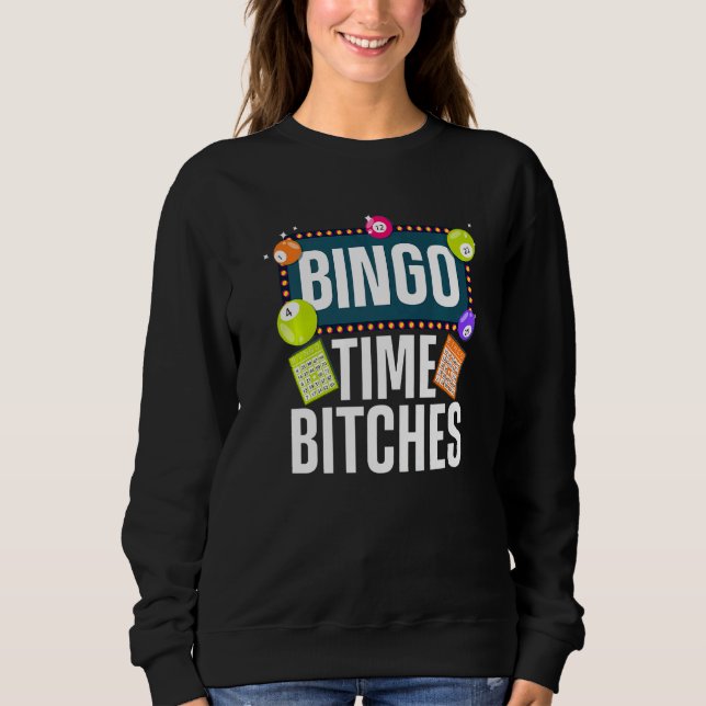 Cool Bingo For Men Women Bingo Player Card Game Sweatshirt (Vorderseite)