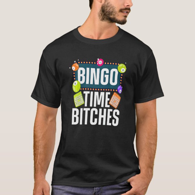 Cool Bingo For Men Women Bingo Player Card Game T-Shirt (Vorderseite)