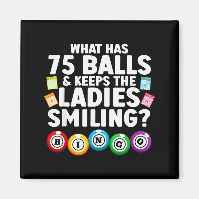 Cool Bingo Novelty For Men Women Bingo Lover Bingo Magnet (Vorne)