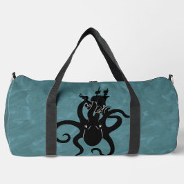 Cool Black and Blue Kraken aus den Tiefen Duffle Bag