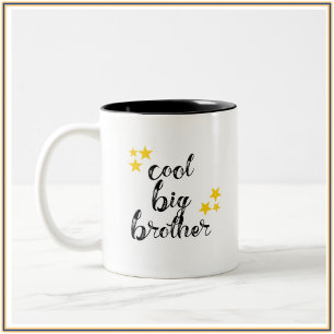 Cool Black and Gold Big Brother Zweifarbige Tasse