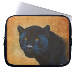 Cool Black Jaguar Panther Wildlife Big Cat Laptopschutzhülle