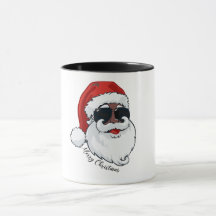 Cool Black Santa Classic Tasse