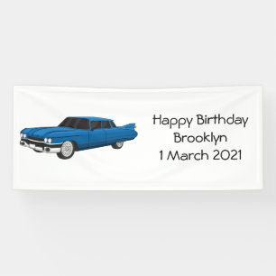 Cool-blau-Oldtimer 1959 Banner