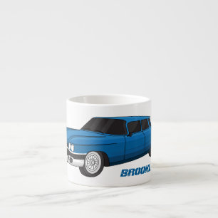 Cool-blau-Oldtimer 1959 Espressotasse