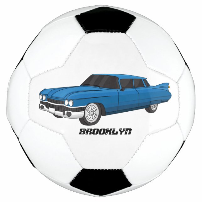 Cool-blau-Oldtimer 1959 Fußball (Vorderseite)