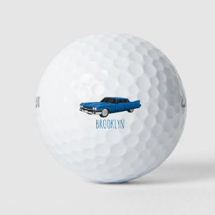 Cool-blau-Oldtimer 1959 Golfball