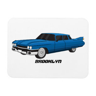 Cool-blau-Oldtimer 1959 Magnet