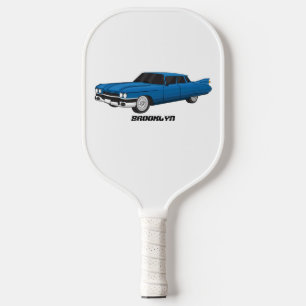 Cool-blau-Oldtimer 1959 Pickleball Schläger