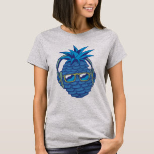Cool-Blaue Ananas T-Shirt