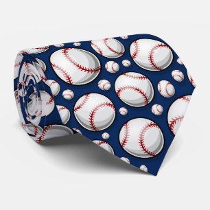 cool-blaue Baseball-Sportler Krawatte