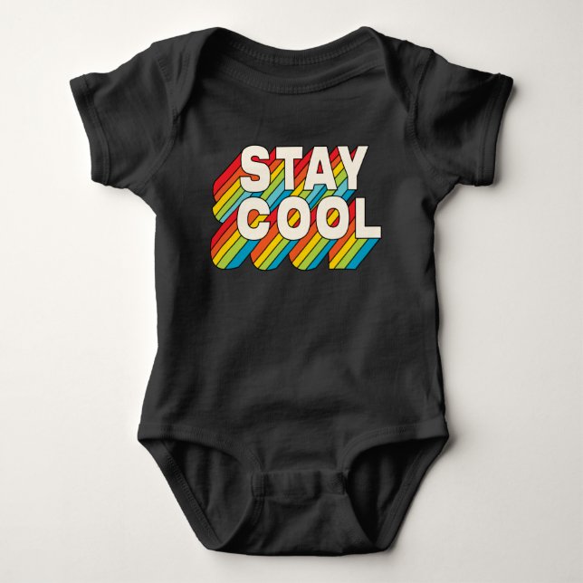Cool bleibe baby strampler (Vorderseite)