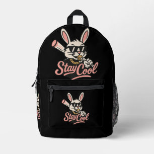 Cool bleibe bedruckter rucksack