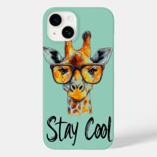 Cool bleibe - Giraffe mit Sonnenbrillen Illustrati Case-Mate iPhone 14 Hülle