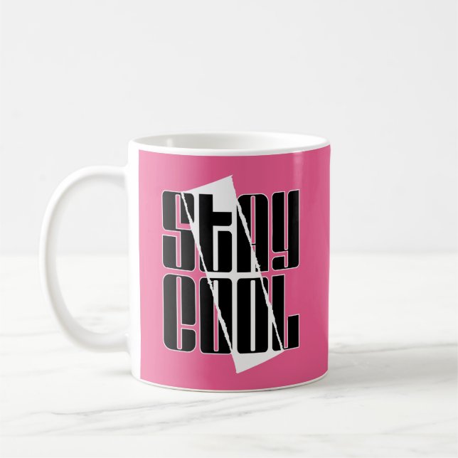Cool bleibe kaffeetasse (Links)