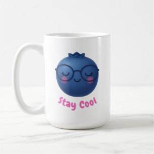 Cool bleibe - Niedliches TropiCool Blueberry Desig Kaffeetasse