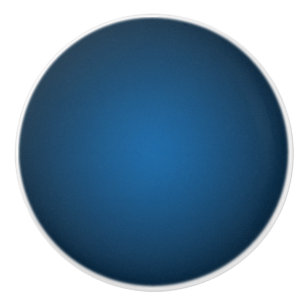 Cool Blue-Black Grainy Vignette Keramikknauf