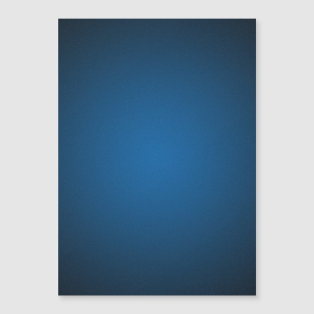 Cool Blue-Black Grainy Vignette Magnetkarte (Vorderseite)