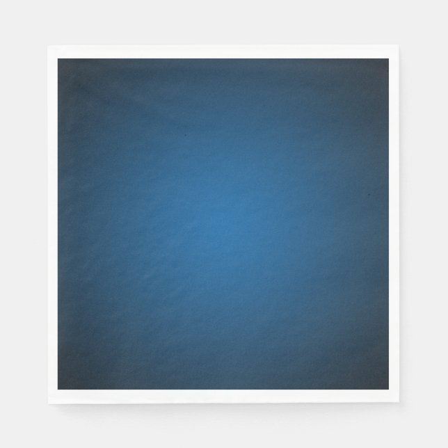 Cool Blue-Black Grainy Vignette Serviette (Vorderseite)