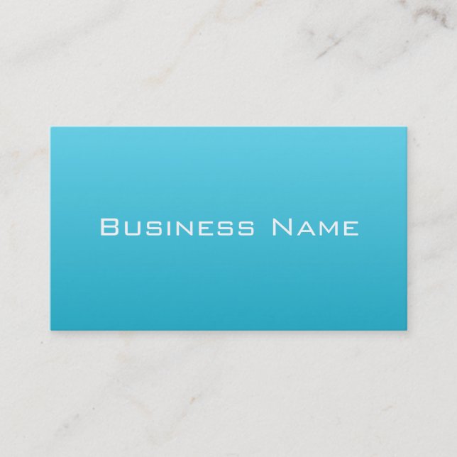 Cool Blue Business Card Visitenkarte (Vorderseite)
