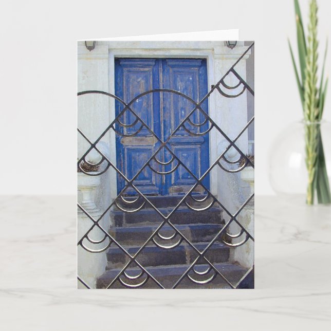 Cool Blue Door Karte (Vorderseite)