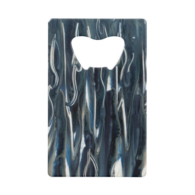 Cool Blue Flame Geldbeutel Flaschenöffner (Vorderseite)