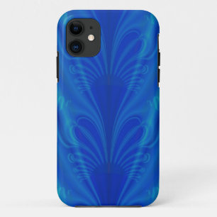 Cool Blue Fraktal iPhone Case