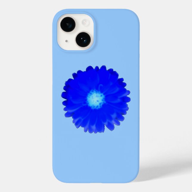 Cool Blue Marigold Case-Mate iPhone Hülle (Rückseite)