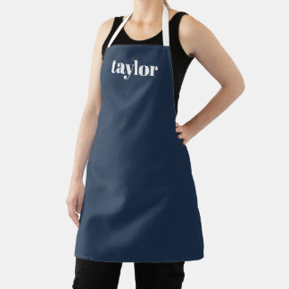 Cool Blue Modern Minimalistisch Trendy Personalisi Schürze