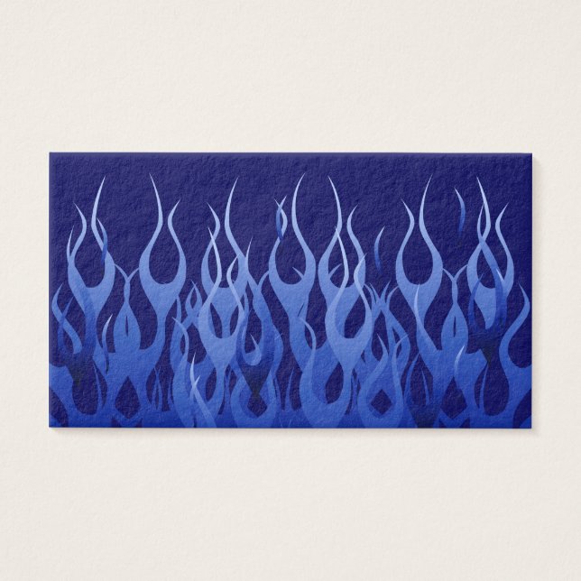 Cool Blue on Blue Racing Flames dekorativ (Vorderseite)