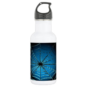 Cool Blue Spider Web Edelstahlflasche
