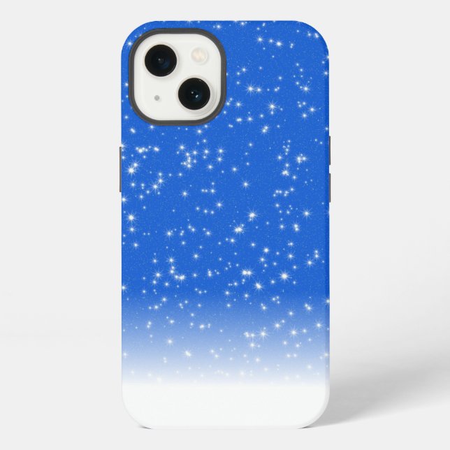 Cool Blue Texture OtterBox iPhone Case Hülle (Rückseite)