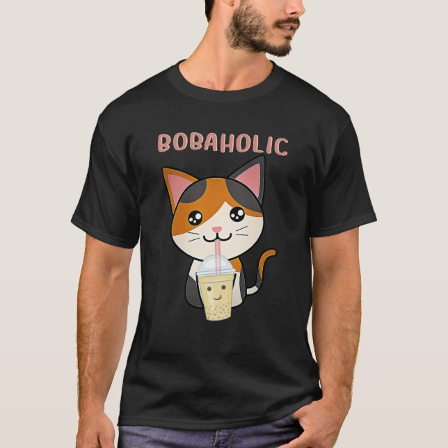 Cool Boba Holic Boba Bubble Tea   1 T-Shirt (Vorderseite)