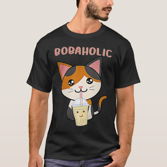 Cool Boba Holic Boba Bubble Tea Lovers   1 T-Shirt (Vorderseite)