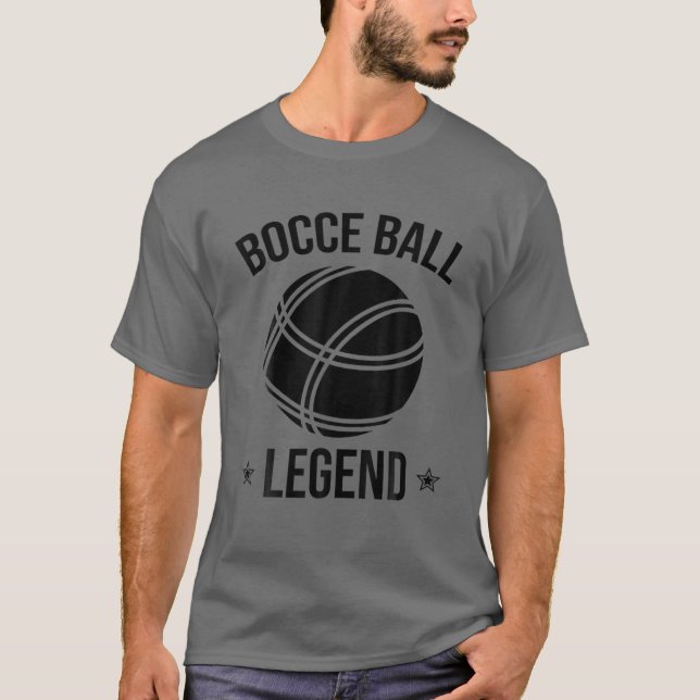 Cool Bocce Ball Legend-Geschenk | Funny Lawn Bowli T-Shirt (Vorderseite)