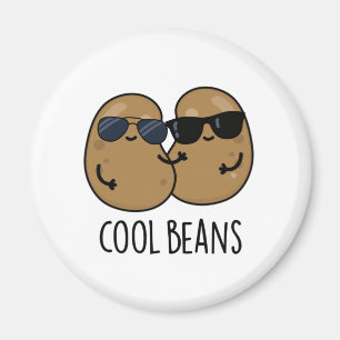 Cool Bohnen Funny Veggie Legume Puff Magnet