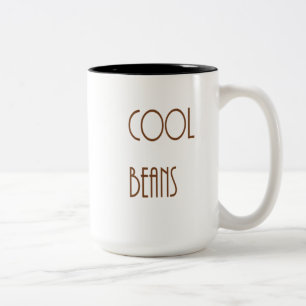 Cool Bohnen-Kaffee Zweifarbige Tasse