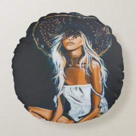 Cool Boho Thema Baumwolle Rundkissen Rundes Kissen