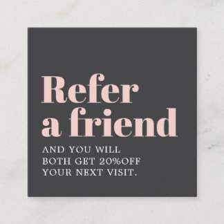 Cool Bold Grey Rose Beauty Salon Referral Car