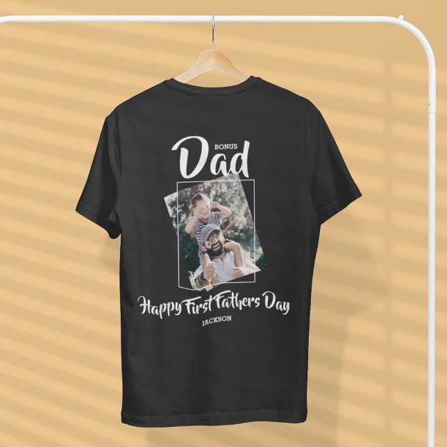 Cool Bonus Papa | FOTO | Vatertag T-Shirt (Von Creator hochgeladen)