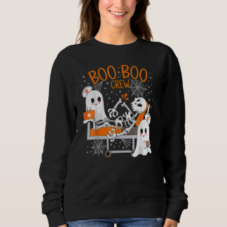 Cool Boo Boo Crew Ghost Doctor Paramedic Nurse Hal Sweatshirt