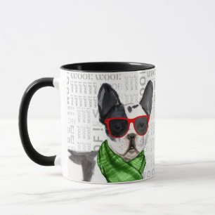 Cool Boston Terrier Christmas Dog Tasse